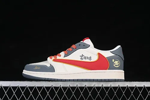 All categories Air Jordan Jordan series basketball shoes Air Jordan 1 Low High-end customized low-top sneakers Air Jordan 1 Low AJ1 Joe 1 Year of the Horse limited edition Year of the Horse auspicious luck High-end customized low-top retro basketball shoes JJ2508-104